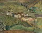 Tessiner Dorf, 1943 by Alis Guggenheim, oil on canvas, offered Mar 2022