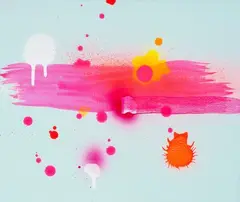 Wednesday", 2003 by Lori Hersberger, acrylic, sold Mar 2022