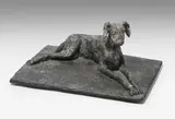 Greco liegend by Rolf Brem, 1987, bronze, sold Mar 2022