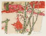 Bauer mit Pferdeschlitten by Alois Carigiet, 1967, color lithograph, sold Mar 2022