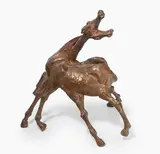 Zwei umschlungene Pferde by Arnold D'Altri, bronze, sold Mar 2022