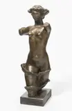 Weiblicher Akt by Gustav Piguet, bronze, sold Mar 2022