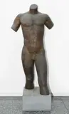 Stehender, männlicher Torso by Gustav Piguet, bronze, sold Mar 2022