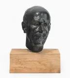 Männerkopf by Eduard Spörri, bronze, offered Mar 2022