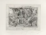 Metaharmonie III by Jean Tinguely, 1980, etching, sold Mar 2022