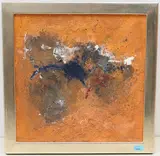 Lanzarote", 1991 by Hermann Hofmann, oil on board, sold Mar 2022