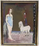 In der Zirkusmanege by Karl Madritsch, oil, sold Mar 2022