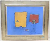Musikzimmer", 1966 by Paul Stauffenegger, acrylic, sold Mar 2022