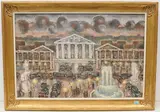 Platz in Paris, 1932 by Otto Aloys Weber, oil on canvas, offered Mar 2022