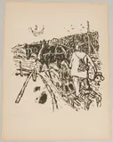 Schlittenfahrt by Alois Carigiet, lithograph, sold Mar 2022