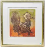 Ophtalmologe by Hans Erni, 1984, color lithograph, sold Mar 2022