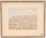 Certenago, Gentilino by Bruno Hesse, 1954, watercolor, sold Mar 2022