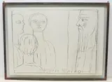 Kein Krieg by Otto Müller, 1981, pencil, sold Mar 2022
