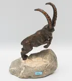 Steinbock by Charles Reussner, bronze, sold Mar 2022