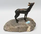 Rehkitz by Charles Reussner, bronze, offered Mar 2022