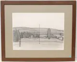 Delsberg by Albert Schnyder, pencil, sold Mar 2022