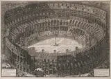 Veduta dell'Anfiteatro Flavio detto il Colosseo by Giovanni Battista Piranesi, etching, sold Dec 2021