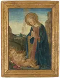 Maria mit Kind by Meister der Natività di Fiesole, tempera, sold Dec 2021