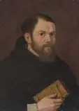 Umkreis Bärtiger Mönch mit Buch by Leandro Bassano, oil on copper, offered Dec 2021