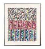 Sparten" late 20th century by Aaron Karp, acrylic on paper, sold Aug 2023