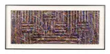 Untitled 3D by Don F. Casini, acrylic and mixed media creating an abstract accordion pleated sculpture, sold Aug 2023