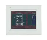 Girl in the Window by Peter Coes, 1980, tempera on board, sold Aug 2023
