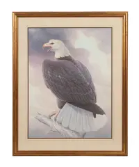 American Bald Eagle by Athos Menaboni, lithograph, sold Oct 2023