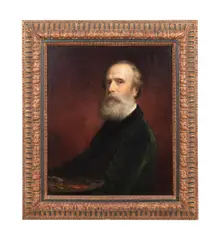Self Portrait by Daniel Huntington, 1883, oil on canvas, sold Oct 2023