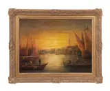 Bogert (French/American 1864-1944) by George Henry, oil on board, sold Oct 2023