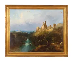 Hawthornden Castle by William Henry Crome, 1834, oil on canvas, sold Oct 2023