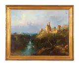 Hawthornden Castle by William Henry Crome, 1834, oil on canvas, sold Oct 2023