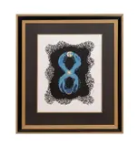 Number 8 by Romain de Tirtoff Erte, circa 1980, serigraph on paper, sold Oct 2023