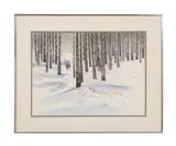 On the Trail by Bert Seabourn, 1977, watercolor on paper, sold Oct 2023