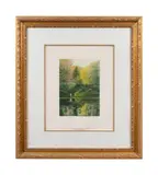 Lake I by Harold Altman, lithograph, sold Oct 2023
