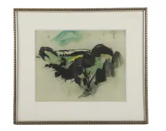 PA artist by Tom Bostelle, mixed media on paper, sold Feb 2026