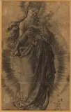 The Virgin on the Crescent with a Crown of Stars," (1508) by Albrecht Durer, engraving, sold Oct 2022