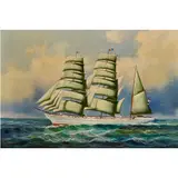 Untitled (Schooner) by Matt Thomas, oil on canvas, sold Oct 2022