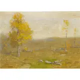 Untitled (Landscape) by Bruce Crane, oil on canvas, sold Oct 2022
