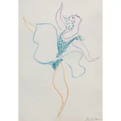 Danseuse by Pablo Picasso, 1954, lithograph on paper, sold Oct 2022