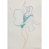 Danseuse by Pablo Picasso, 1954, lithograph on paper, sold Oct 2022