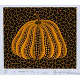 A Pumpkin YB-D by Yayoi Kusama, 2004, screenprint, sold Oct 2022