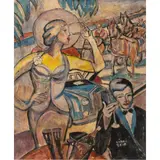 Untitled by Béla Kádár, oil on canvas board, sold Oct 2022