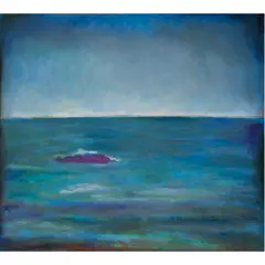Tropic of Capricorn II (Blue Sea) by Frederick S. Wight, 1985, oil on canvas, sold Oct 2022