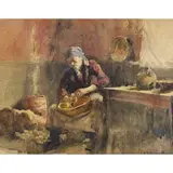 Genre Scene by Emma Louise Richardson Cherry, watercolor, sold Oct 2022