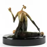 Nuture by James Lacasse, 2004, bronze sculpture, sold Oct 2022