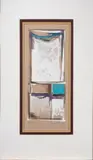 Tableau IV by Lewis C. Kesling, 1982, gouache on paper, sold Oct 2022