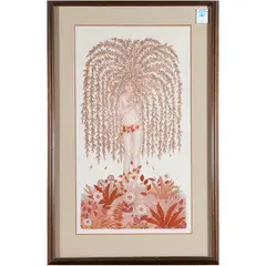 Untitled by Cuca Romley, etching, sold Oct 2022