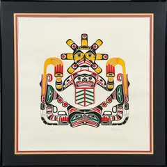 Kwa by Richard Hunt, screenprint, sold Oct 2022