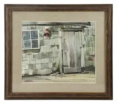 The Shack by Bernard Gerstner, watercolor, sold Jul 2025