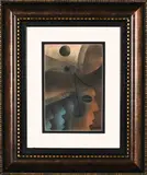 Abstracted Portrait by Winston Saoli, pastel on paper, sold May 2024